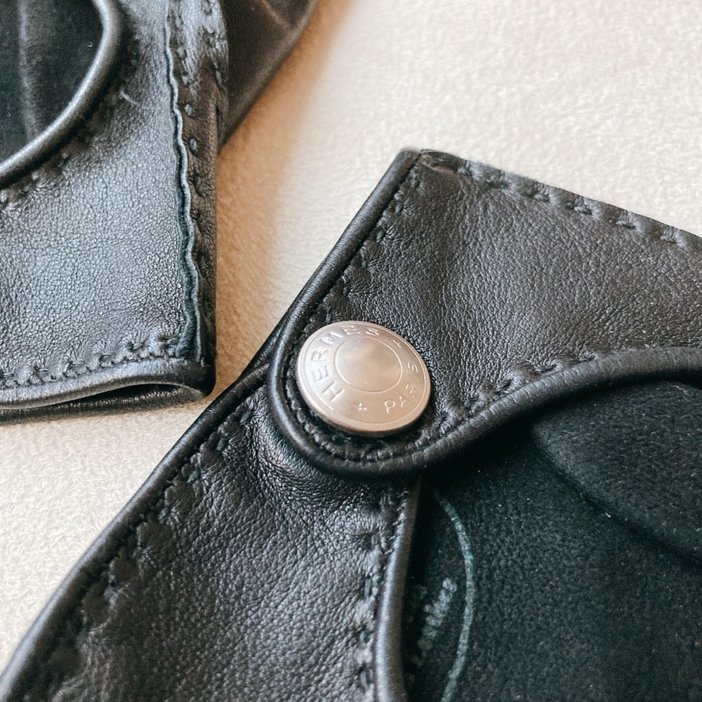 Hermès | RARE Clou De Selle Lambskin Gloves - Picture 5 of 6
